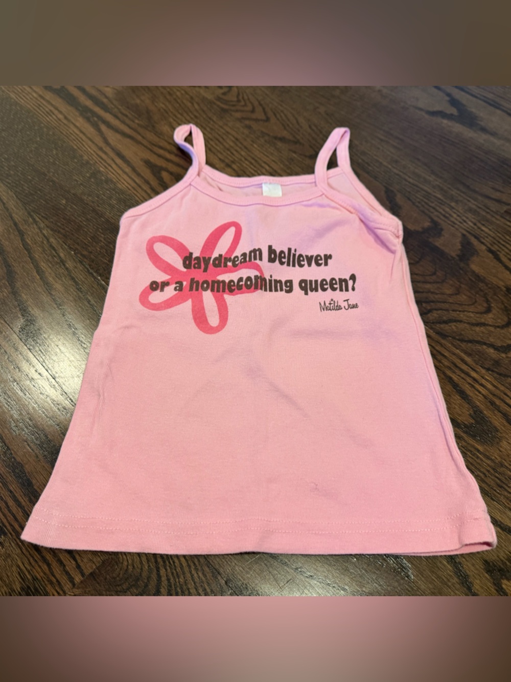 Matilda Jane Pink Graphic Camisole - Daydream Slogan